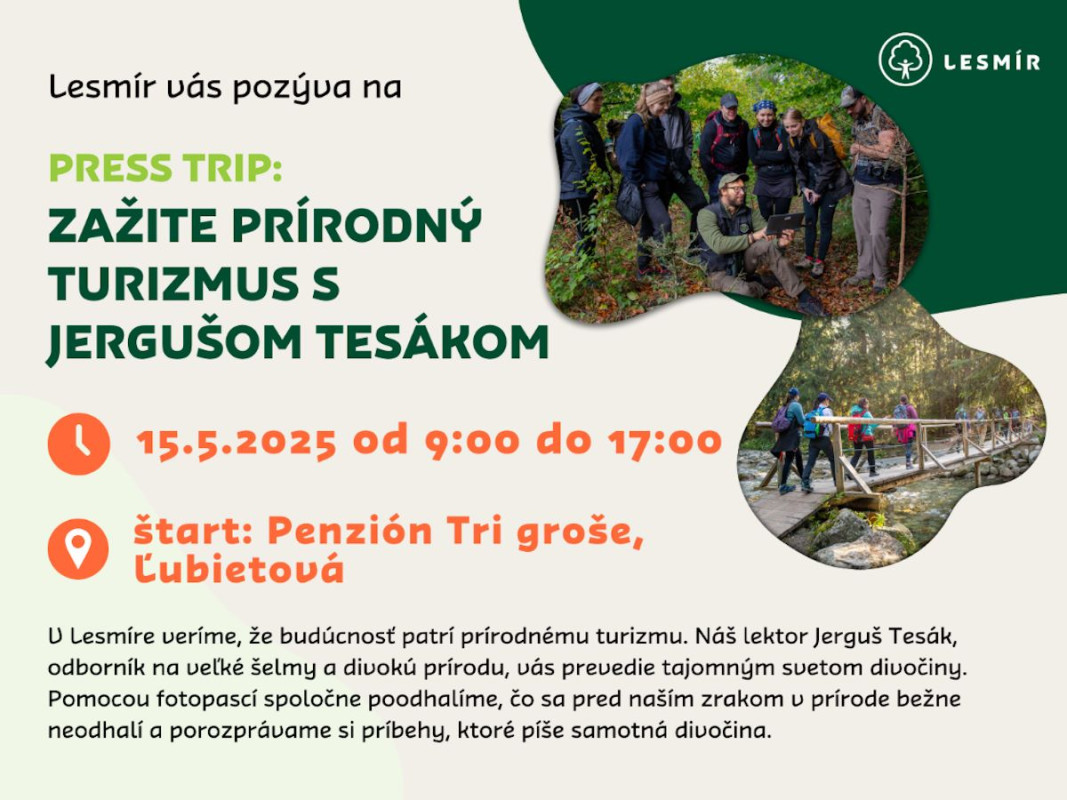 Pr&iacute;rodn&yacute; turizmus s odborn&iacute;kom na divočinu